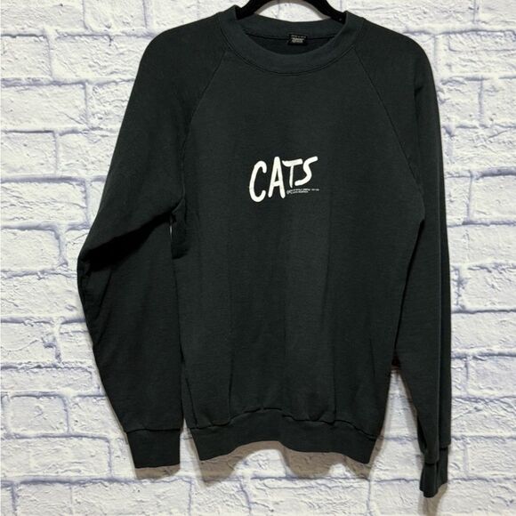 CATS Broadway Tour Sweatshirt Size XL 1981 Deadstock Vintage 80s Musical Play - Picture 1 of 9